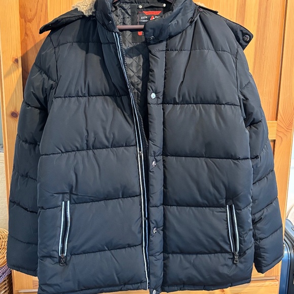 MEN'S SPIRE BY GALAXY BLACK WATERPROOF WARM WINTER COAT SIZE XL - Picture 1 of 9